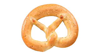 eine helle Brezel