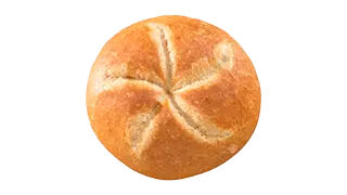 eine Kaisersemmel, das typische helle Brötchen