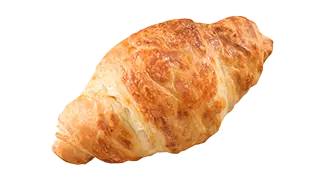 ein gewickeltes Schinken-Käse-Croissants