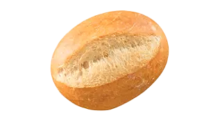 ein weißes Brötchen